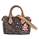 LV M82624經典Nano Speedy Monogram帆布吉祥物溜冰印花手提/斜背波士頓包 product thumbnail 1