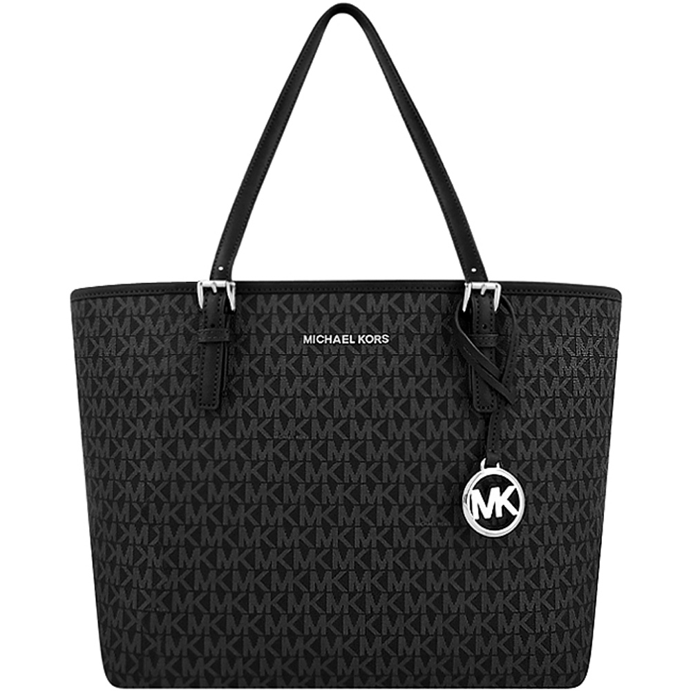 MICHAEL KORS Jet Set Travel LOGO 托特包(大型/黑色)