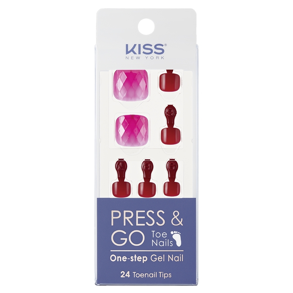 KISS New York-Press&Go足部指甲貼片-Red sole的秘密