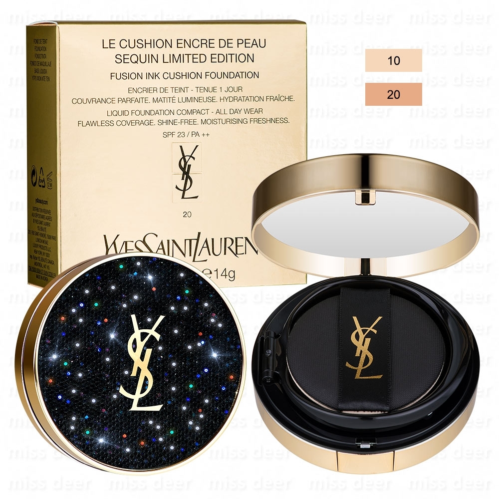 YSL 恆久完美氣墊粉餅銀河星光版14g (兩款任選)