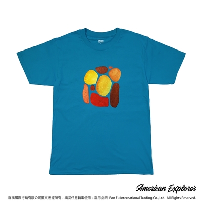 American Explorer 美國探險家 印花T恤(客製商品無法退換) 圓領 美國棉 T-Shirt 獨家設計款 棉質 短袖 - 紅石子
