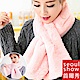 Seoul Show首爾秀 韓版仿獺兔毛雙面雙層加厚交叉圍巾 product thumbnail 3