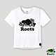 Roots 女裝- 璀璨銀河系列 星座海狸LOGO短版T恤-白色 product thumbnail 1