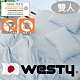 日本西村Westy 防蟎系列-標準雙人床包-天空藍 product thumbnail 1