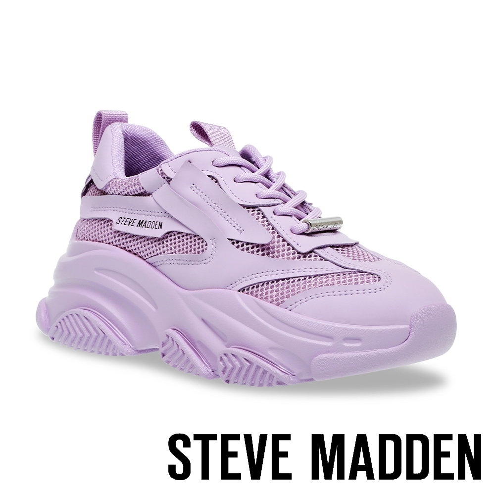 STEVE MADDEN-POSSESSION 厚底武士老爹鞋-淡紫色