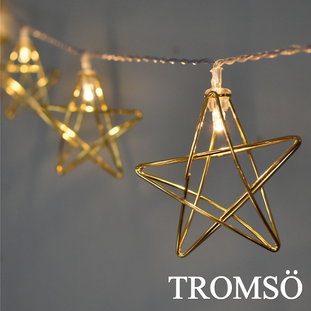 TROMSO-LED金色光芒星10燈串
