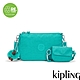 Kipling (網路獨家款) 孔雀青色附小包造型斜背包-EVELYNA product thumbnail 1