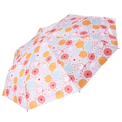 【RAINSTORY黑膠降溫傘】水果甜心抗UV加大省力降溫自動傘
