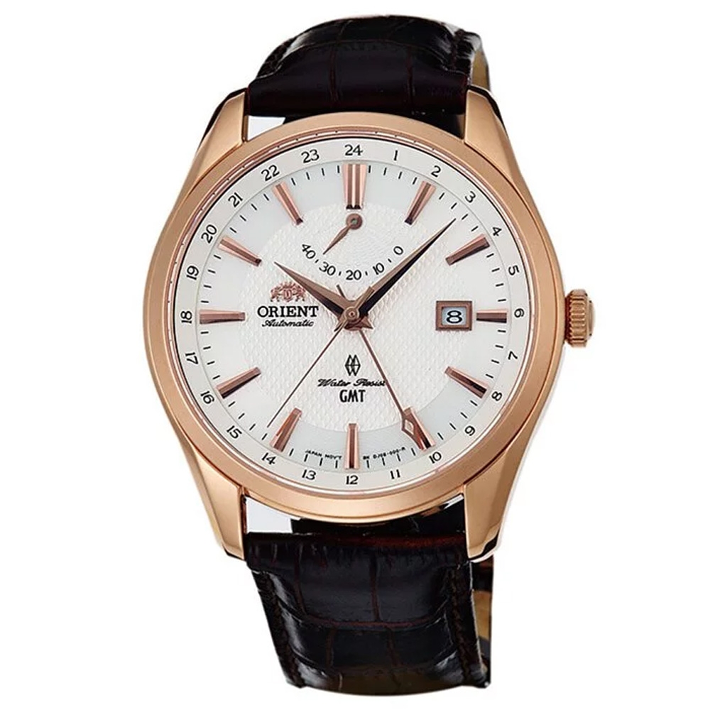 ORIENT 東方錶 GMT系列 雙時區機械腕錶 42mm / SDJ05001W
