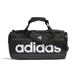 Adidas Linear Duffel S 男款 黑色 大Logo 運動 手提 背帶 健身包 HT4742