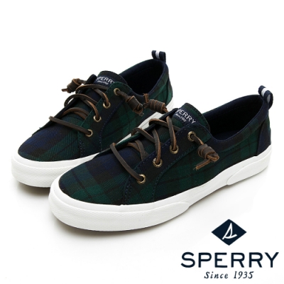 SPERRY 復古風尚經典帆布鞋(女)-深藍/綠