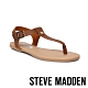 STEVE MADDEN-INTERVAL 夏日皮革扣環夾腳涼拖鞋-咖啡色 product thumbnail 1