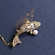 東方美學精緻璀璨鋯石淡水珍珠胸針吊墜(小)-設計所在 product thumbnail 1