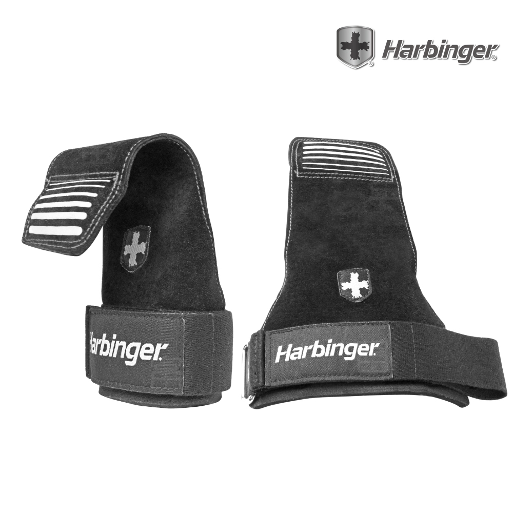 【Harbinger】#1202 黑色 重訓拉力帶/抓舉助力帶 LIFTING GRIPS