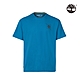 Timberland 男款里昂藍色背部樹形印花有機棉短袖T恤|A4372G94 product thumbnail 1