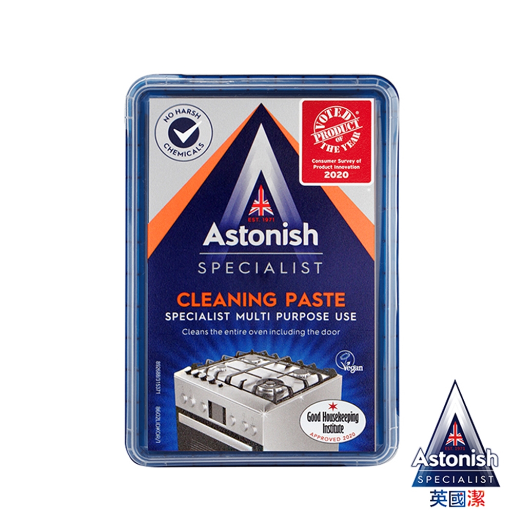 【Astonish】英國潔速效廚房萬用去汙霸1盒(450gx1)(白色/橘色隨機出貨)