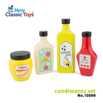 【荷蘭New Classic Toys】木製小主廚美食調味組-10599 兒童玩具/木製玩具