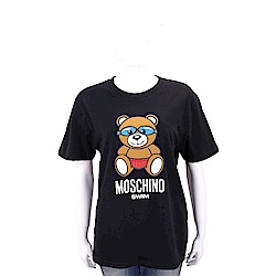 MOSCHINO Swim 泳鏡泰迪熊寶寶黑色寬版棉質T恤
