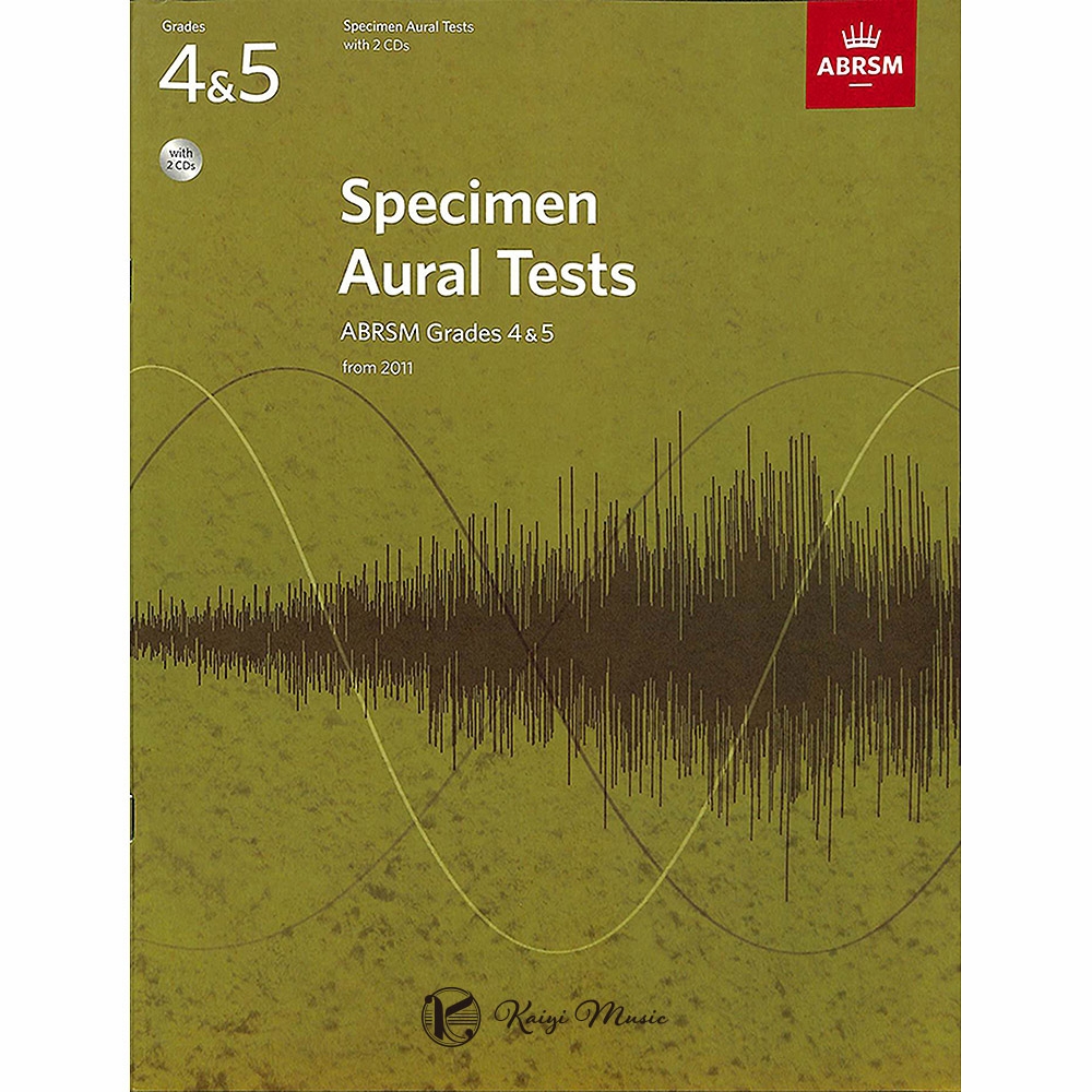 【凱翊︱ABRSM】英國皇家 聽力測驗試題 第4-5級(含2片CD) Specimen Aural Tests Grade 4-5 With 2 CDs product image 1