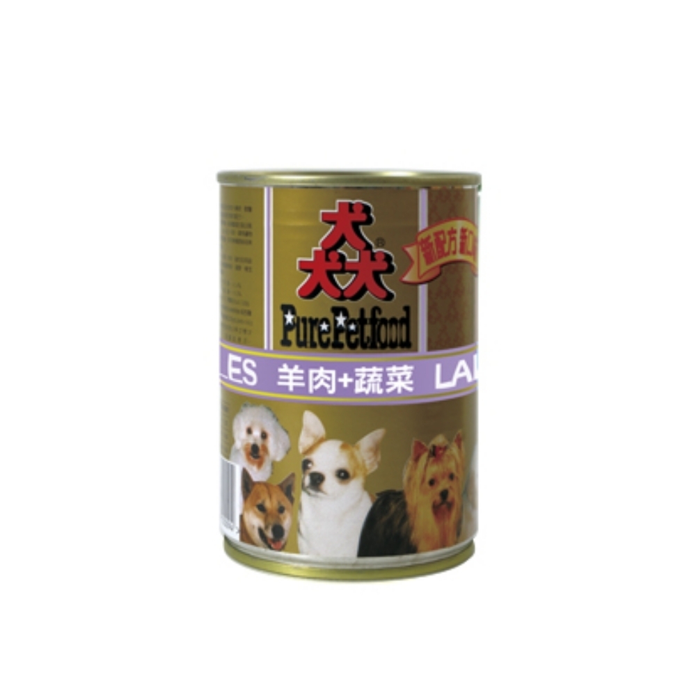 紐西蘭PurePetfood猋罐頭-羊肉+蔬菜 385g