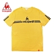 le coq sportif 法國公雞牌經典品牌LOGO雙線條短袖T恤 男-銘黃 product thumbnail 1