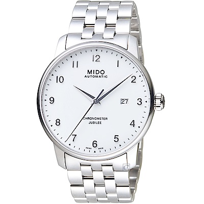 MIDO 美度 官方授權 BARONCELLI JUBILEE天文台機械錶M0376081101200