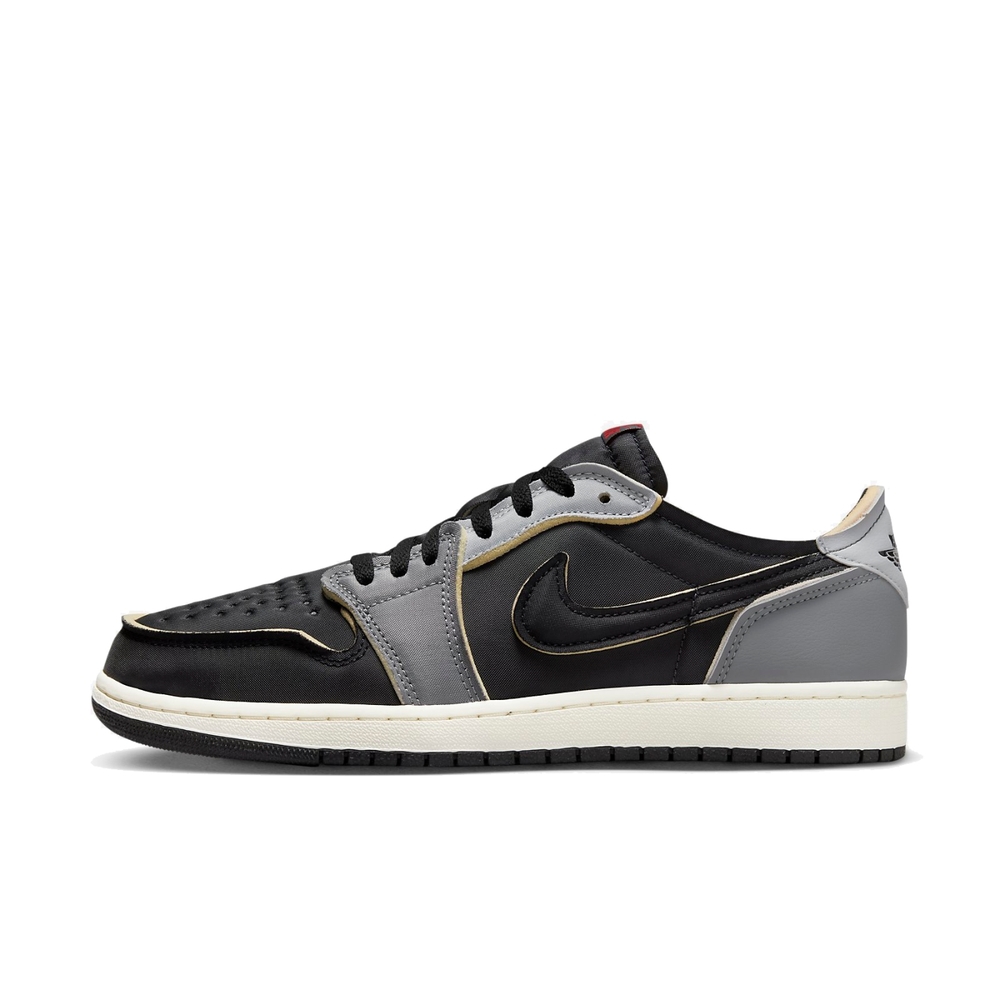 Nike 休閒鞋Air Jordan 1 Retro Low OG EX 黑煙灰低筒男鞋DV0982-006