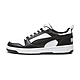 Puma Rebound v6 Low 男鞋 女鞋 黑色 白色 皮革 經典 復古鞋 情侶鞋 休閒鞋 39232801 product thumbnail 1