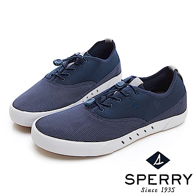 SPERRY 7SEAS 俐落抽繩鞋帶設計休閒鞋(男款)-深藍