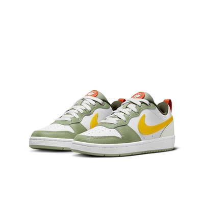 NIKE 休閒鞋 女鞋 大童 運動鞋 COURT BOROUGH LOW 2 GS 白綠 FV3648-171