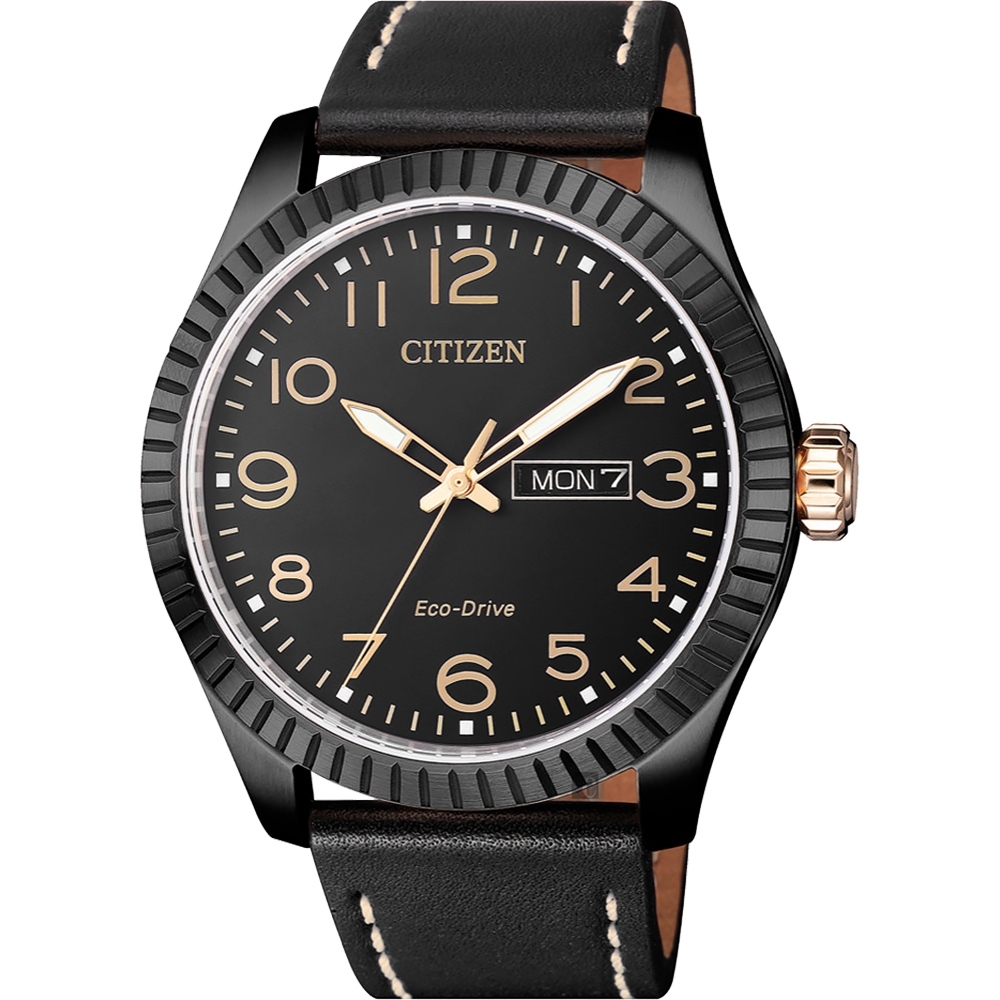 CITIZEN 星辰 限量光動能休閒手錶-黑/42mm BM8538-10E