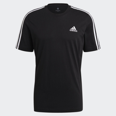 ADIDAS 上衣 運動 休閒 短袖上衣 男款 黑 GL3732 Essentials