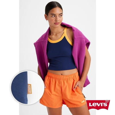 Levis Gold Tab金標系列 女款 短版彈力貼身背心 海軍藍