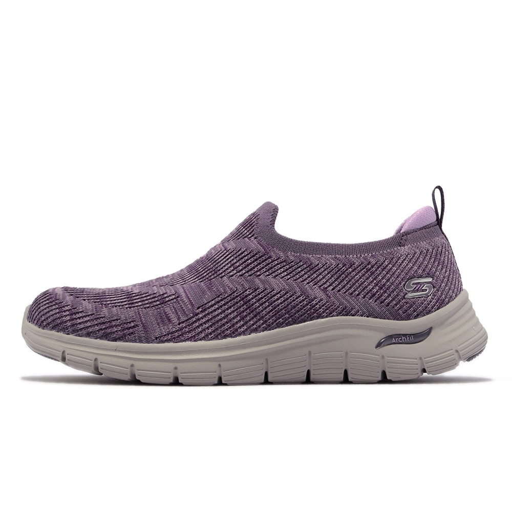 SKECHERS ARCH FIT VISTA 寬楦健走鞋 女休閒鞋-紫-104371WPLUM