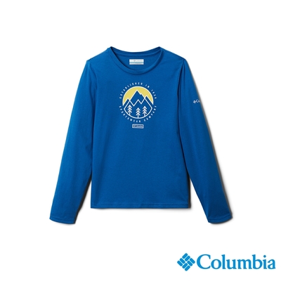 Columbia哥倫比亞 童款Dobson Pass長袖上衣-藍色 UAB50710BL / FW22