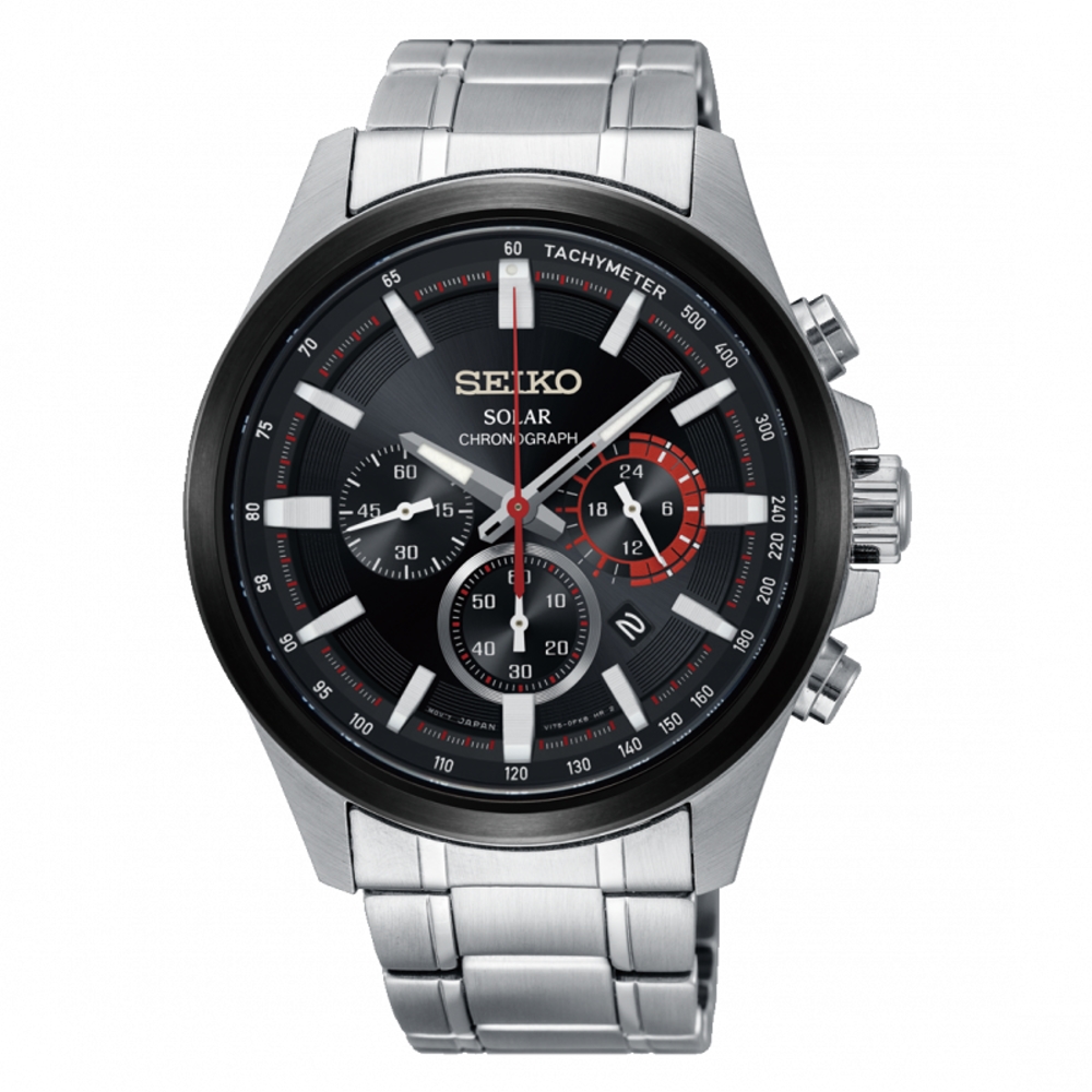 SEIKO Criteria三眼計時太陽能腕錶/SSC677P1/V175-0ER0R