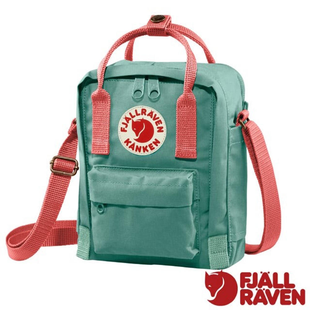 【Fjallraven 北極狐】Kånken Sling 多功能輕量防潑水隨身袋2.5L.單肩側背包.斜背包_23797-664-319 霜綠/桃粉紅