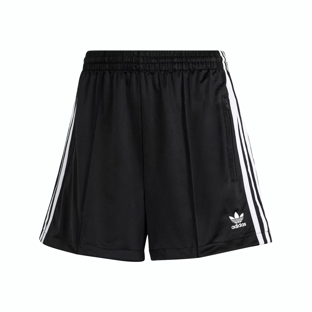 Adidas Firebird Short IU2425 女 短褲 休閒 復古 三葉草 寬鬆 拉鍊口袋 黑白