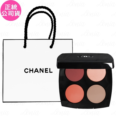 CHANEL 香奈兒 四色兩用顏彩盤(12g)+紙袋(公司貨)