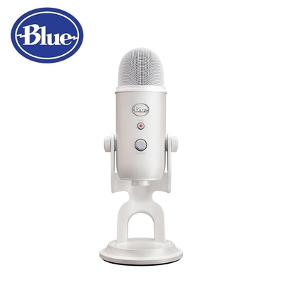 【Blue】Yeti 雪怪 USB麥克風-炫光白