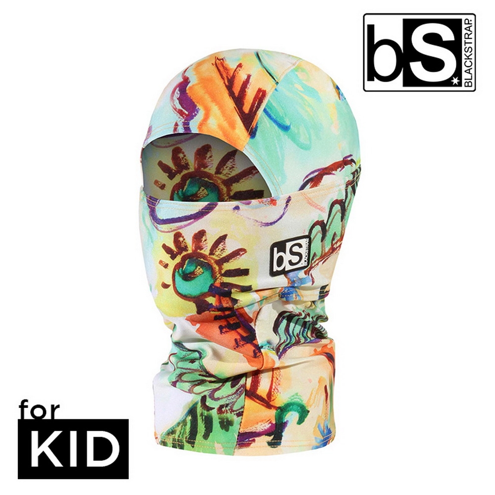 【BlackStrap】Kids Hood Balaclava-P 童保暖多功能頭套 Finger Paint/塗鴉