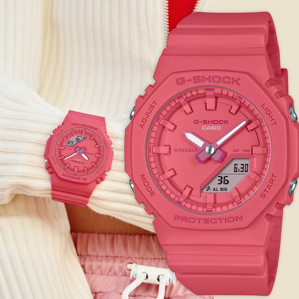 CASIO 卡西歐 G-SHOCK X ITZY 單色美學 農家橡樹八角女錶 送禮推薦 GMA-P2100-4A