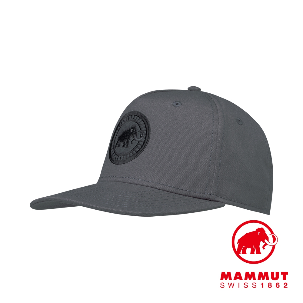 【Mammut 長毛象】Massone Cap 經典有機棉棒球帽 鈦金灰 #1191-00640
