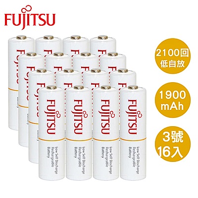 Fujitsu 富士通 AA3號1900mAh低自放充電電池16入