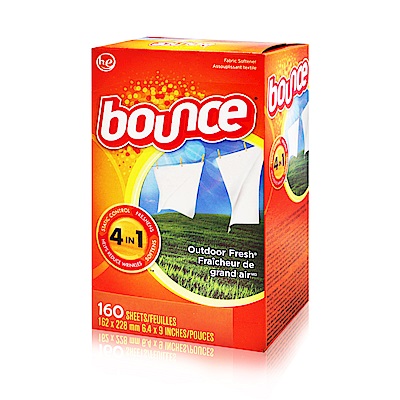 美國進口 Bounce 烘衣柔軟片(160片)