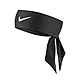 Nike 頭帶 Dri-FIT 黑 白 吸濕 快乾 排汗 可調 綁帶 百搭 運動 頭巾 N100214601-0OS product thumbnail 1