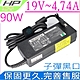 適用 HP 90W 充電器 惠普 19V 4.74A  V3300 V3400 V3500 V3600 V3700 V3800 V3900 V4000 V4100 V4200 V4300 V4400 product thumbnail 1