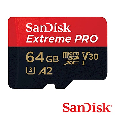 SanDisk 64G Extreme Pro U3 microSDXC V30 記憶卡