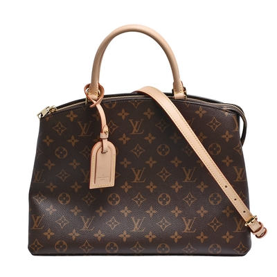 LV Louis Vuitton路易威登 M45898經典GRAND PALAIS Monogram帆布手提/斜背包