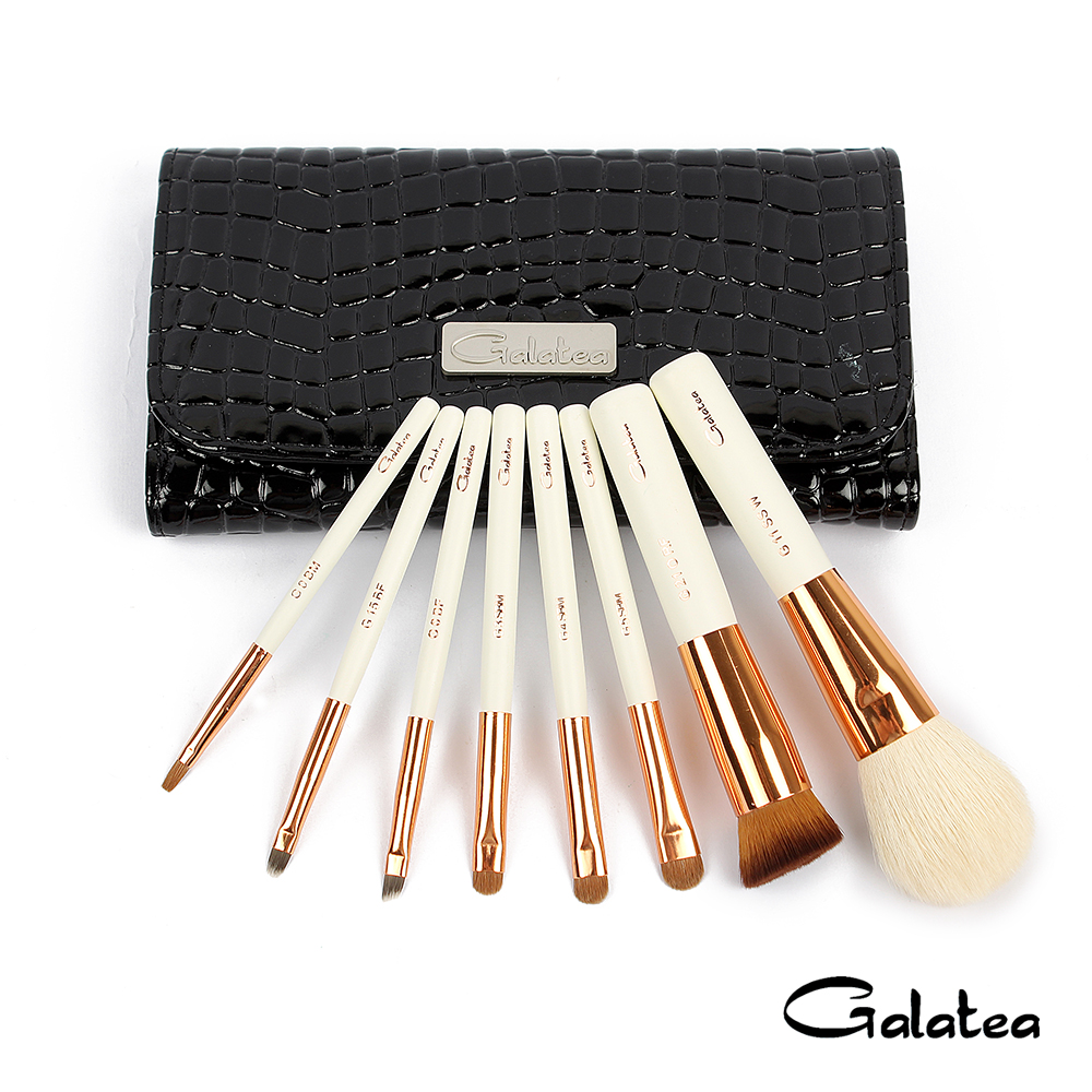 Galatea葛拉蒂 金顏短柄系列 8支裝頂級彩妝刷具組